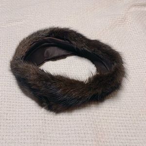 Vintage Authentic Fur Halo - Ring Hat